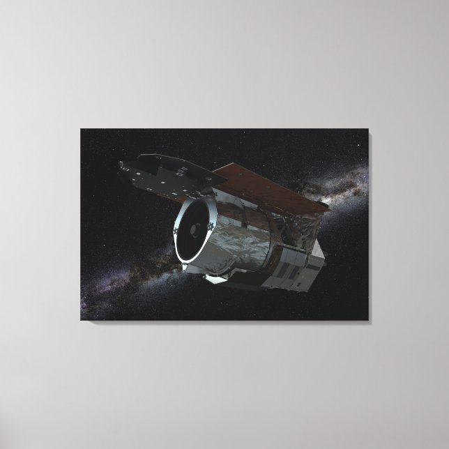 Lienzo Aeronave espacial con telescopio infrarrojo de cam (Anverso)