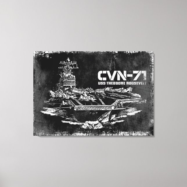 Lienzo Aeronave Theodore Roosevelt Wrappedcanvas (Anverso)