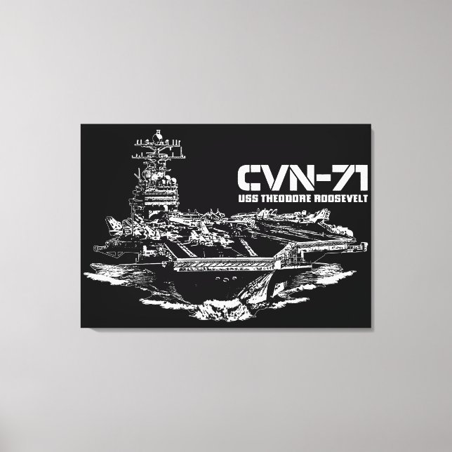 Lienzo Aeronave Theodore Roosevelt Wrappedcanvas (Anverso)