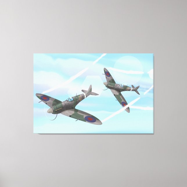 Lienzo Aeronave Vintage (Anverso)