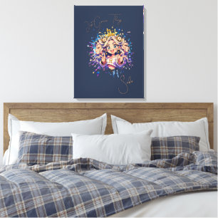 Lienzo Aesthetic Gemini Anime Custom Canvas Art