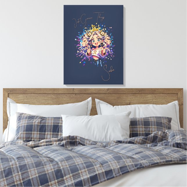 Lienzo Aesthetic Gemini Anime Custom Canvas Art (Insitu(Dormitorio))