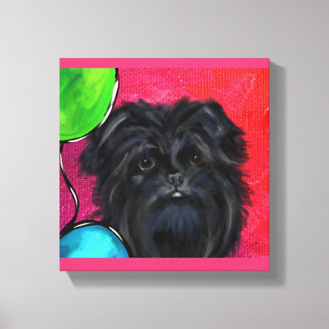 Lienzo Affenpinscher (Anverso)