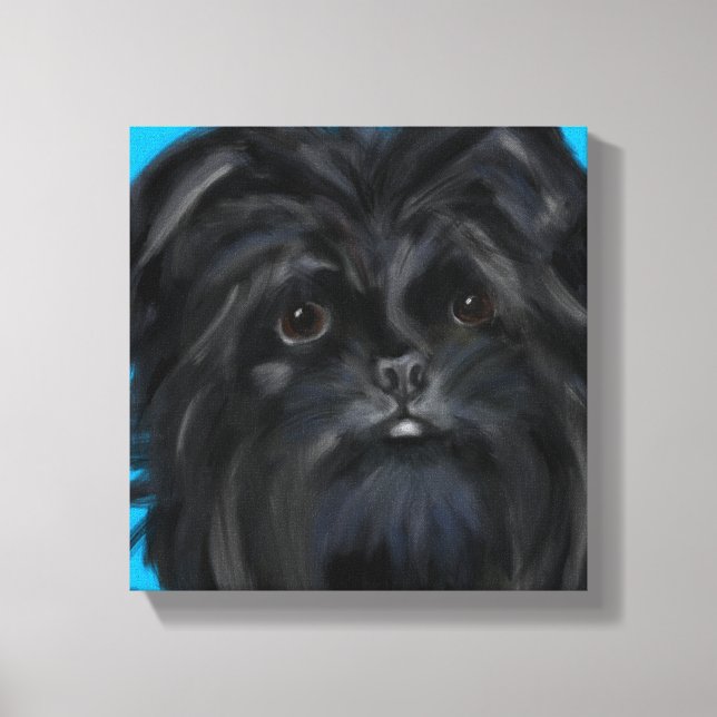 Lienzo Affenpinscher  (Anverso)