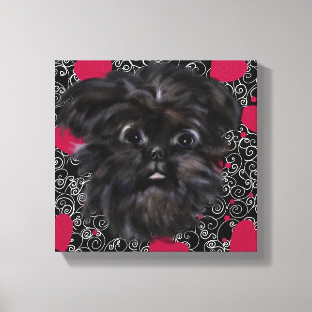 Lienzo Affenpinscher (Anverso)