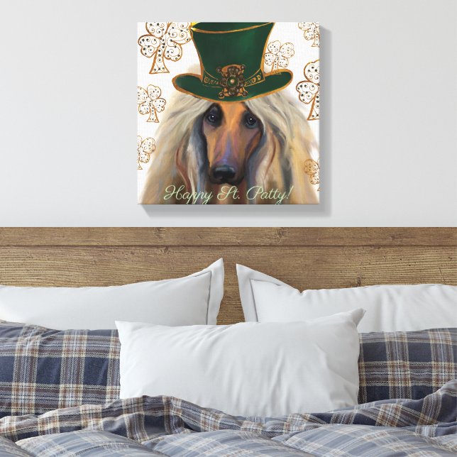 LIENZO AFGHAN HOUND (Insitu(Dormitorio))