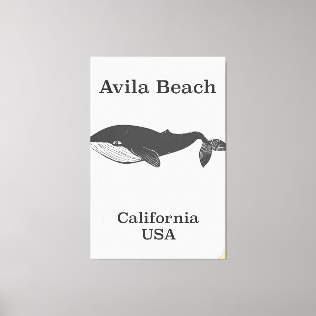 Lienzo Afiche de Avila Beach California Travel (Anverso)