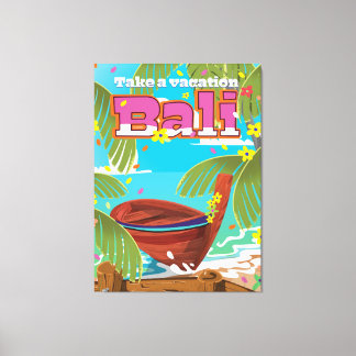 Lienzo Afiche de Bali Travel.