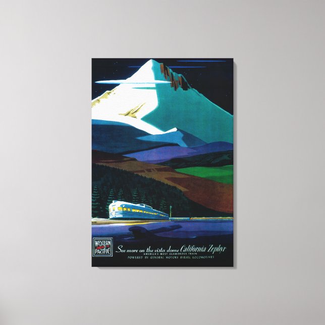 Lienzo Afiche de cosecha de zephyr del Pacífico Occidenta (Anverso)