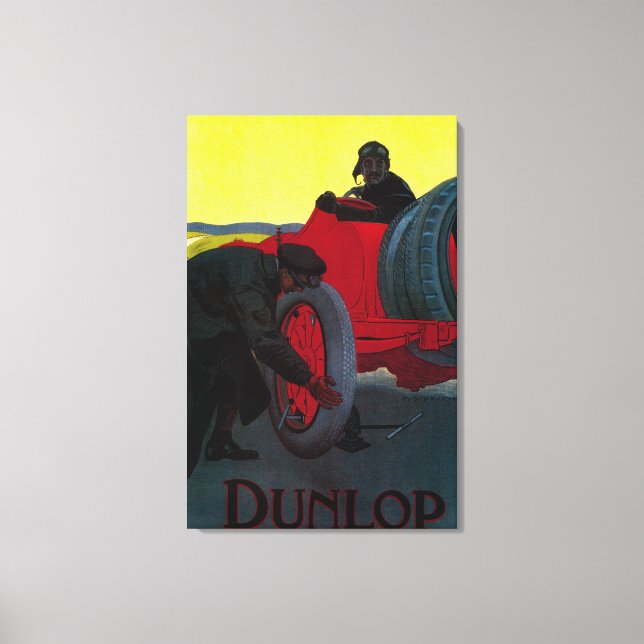 Lienzo Afiche de Dunlop VintageEurope (Anverso)