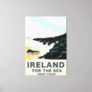 Lienzo Afiche de Irlanda "Por el mar"