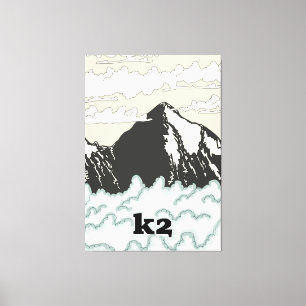 Lienzo Afiche de K2 Mountain Travel