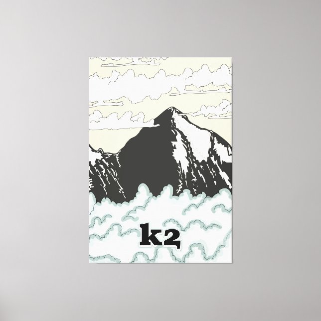 Lienzo Afiche de K2 Mountain Travel (Anverso)