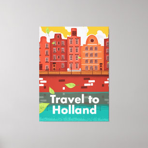 Lienzo Afiche de la cosecha de Holanda.