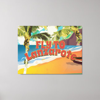 Lienzo Afiche de la cosecha de Lanzarote