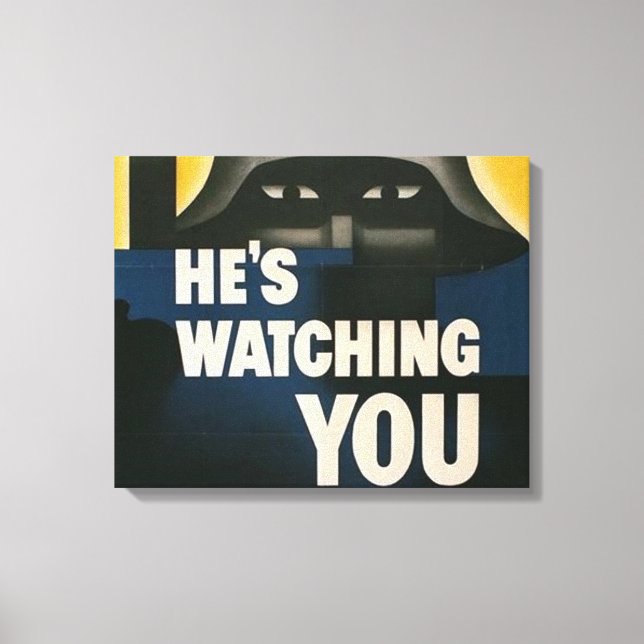 Lienzo Afiche de la época de la Segunda Guerra Mundial en (Anverso)