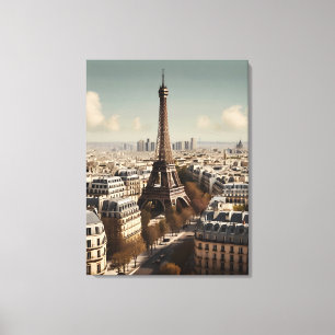 Lienzo Afiche de París