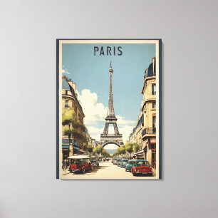 Lienzo Afiche de París