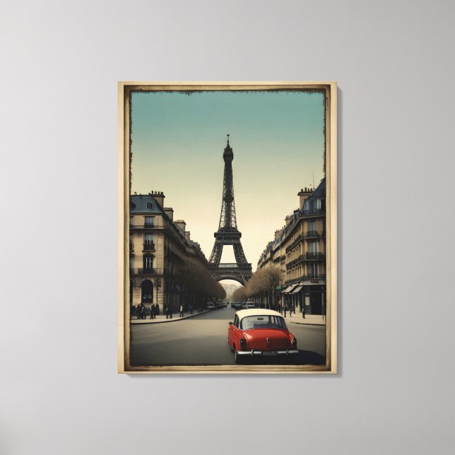 Lienzo Afiche de París (Anverso)