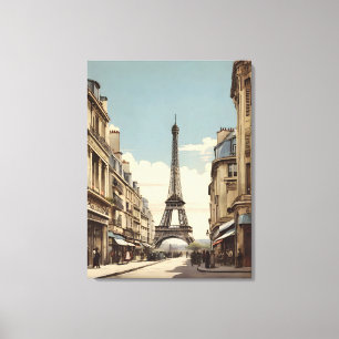Lienzo Afiche de París