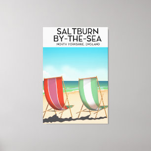 Lienzo Afiche de Saltburn-by-the-Sea Vintage.