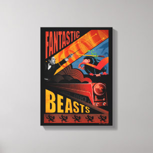 Lienzo Afiche de venado de las bestias fantásticas de Ja