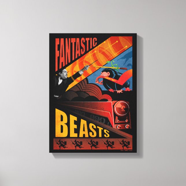 Lienzo Afiche de venado de las bestias fantásticas de Jac (Anverso)