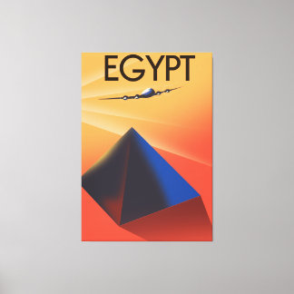 Lienzo Afiche de viaje al estilo vintage de Egipto