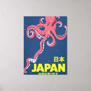 Lienzo Afiche de viaje de 日 本 Japón