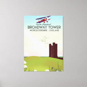 Lienzo Afiche de viaje de Broadway tower Worcestershire