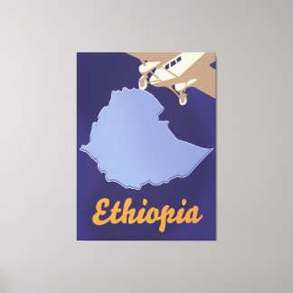 Lienzo Afiche de viaje de Etiopía