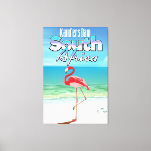 Lienzo Afiche de viaje de Kamfers Dam Sudáfrica