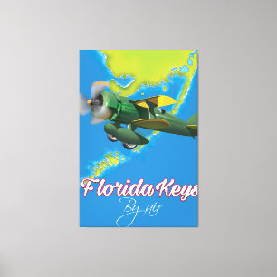 Lienzo Afiche de viaje de las Cayas de Florida