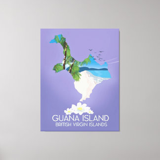 Lienzo Afiche de viaje de las Islas Vírgenes Británicas