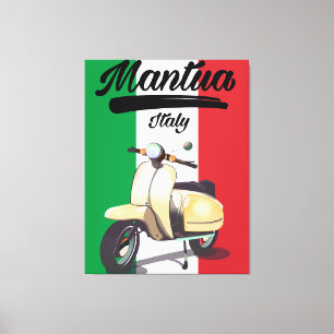 Lienzo Afiche de viaje de Mantua Italia