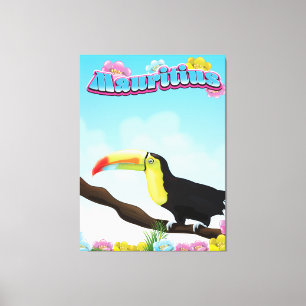 Lienzo Afiche de viaje de Mauricio