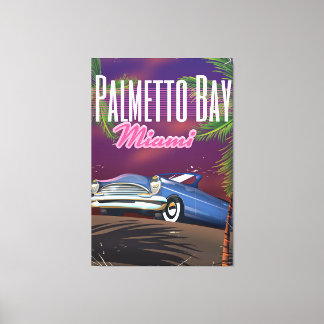 Lienzo Afiche de viaje de Palmetto Bay Florida USA 80