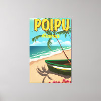 Afiche de viaje de Poipu Hawaii