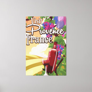 Lienzo Afiche de viaje de Provenza Francia Vieja