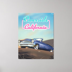 Lienzo Afiche de viaje de Riverside California