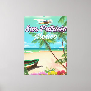 Lienzo Afiche de viaje de San Patricio México