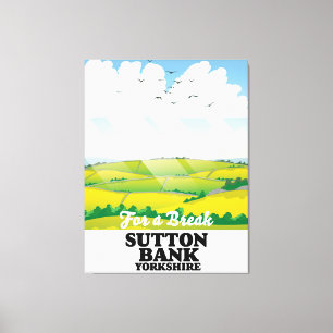 Lienzo Afiche de viaje de Sutton Bank yorkshire