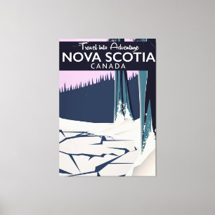Lienzo Afiche de viaje de vacaciones de Nueva Escocia, Ca