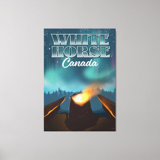 Lienzo Afiche de viaje de White Horse Canada