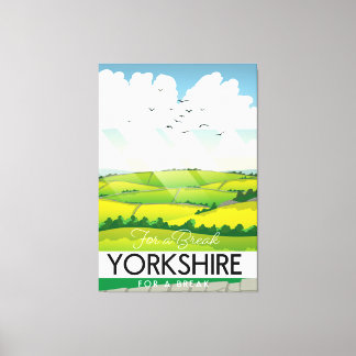 Lienzo Afiche de viaje de Yorkshire