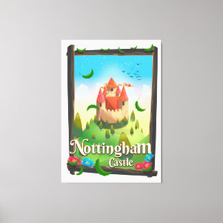 Lienzo Afiche de viaje del castillo de Nottingham