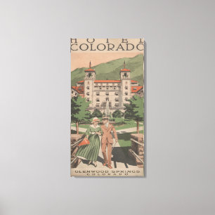 Lienzo Afiche de viaje del Hotel Colorado