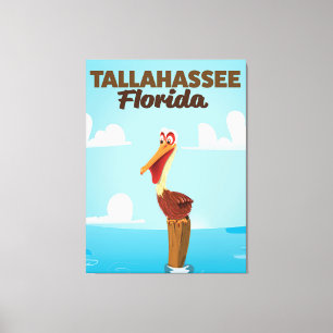 Lienzo Afiche de viaje del personalizado de Florida de Ta