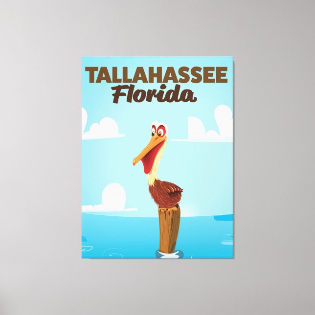 Lienzo Afiche de viaje del personalizado de Florida de Ta (Anverso)