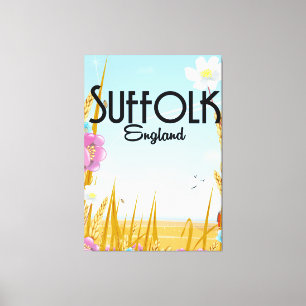 Lienzo Afiche de viaje del personalizado de granja Suffol